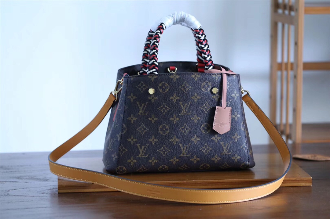 Louis Vuitton LV Montaigne BB Bags Handbags Weave Monogram Canvas Fall Collection