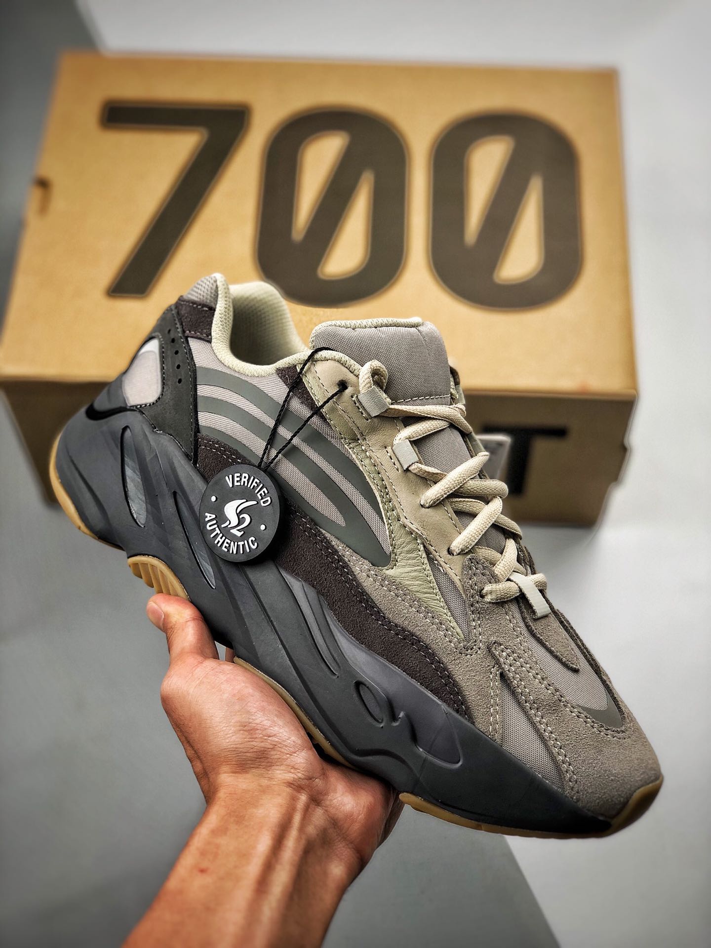Admite pago contra reembolso. Stock en almacén. Yeezy 700 V2 "Tephra" Ceniza volcánica, S2 puro original, pri…