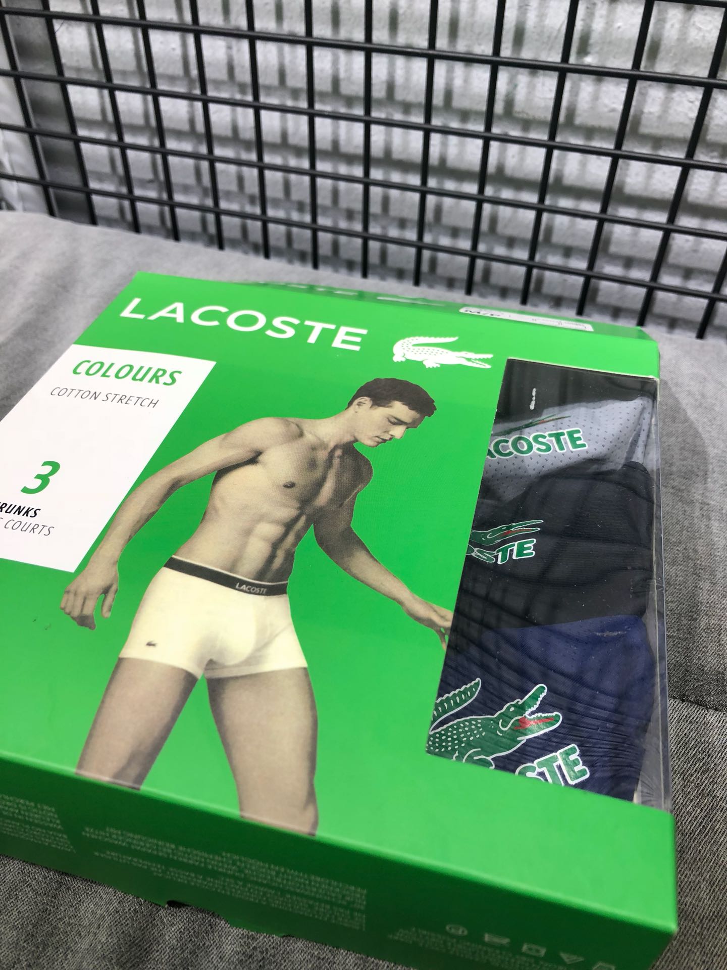 LACOSTE经典款外贸公司合作订单时尚百搭采用高进口冰丝轻薄透气丝滑舒爽健康一片式无痕裁剪网孔透气穿着