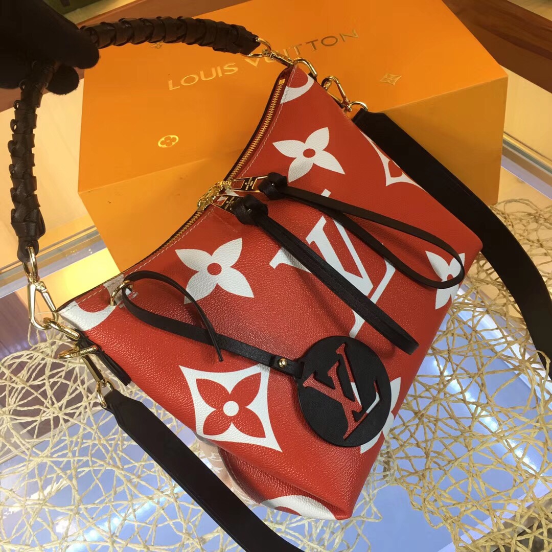 Louis Vuitton M55090 Monogram Red 25-21-15 shoulder everyday