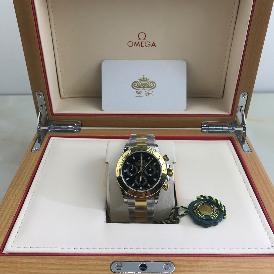 NO:154096,Royal real shot Rolex Ditona series men's gold watch, Rolex19860909皇家实拍 劳力士迪通拿系列男款间金腕表,,rolex,Watch