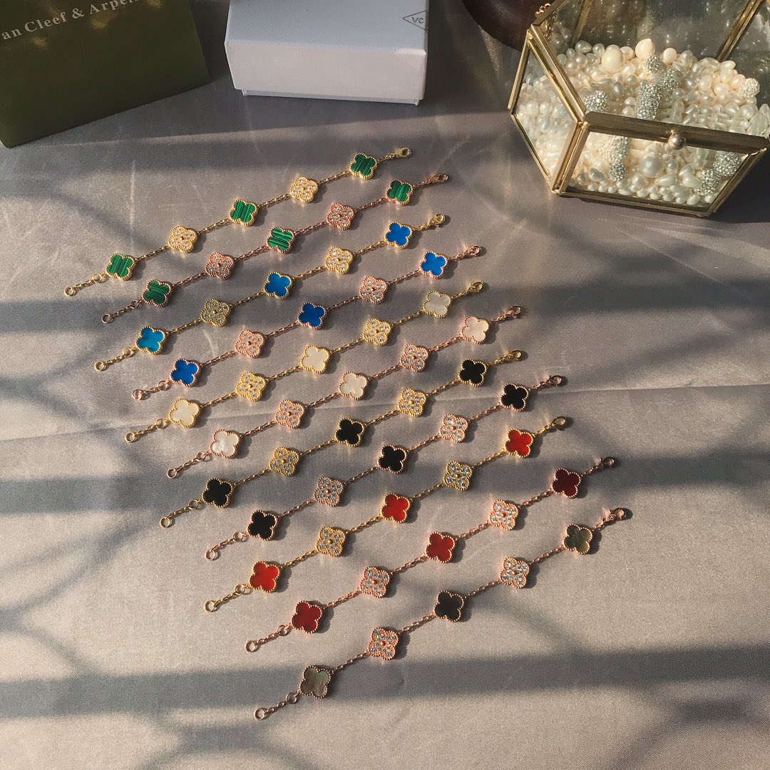 NO:102708,Breathless VCA five-color diamond bracelet series is so beautiful that it is right to breathe [color][color], Vca bracelet, bracelet19860909爆爆爆 VCA五花带钻手链系列 美到无法呼吸就对了[色][色],Vca手链,bracelet,Jewelry