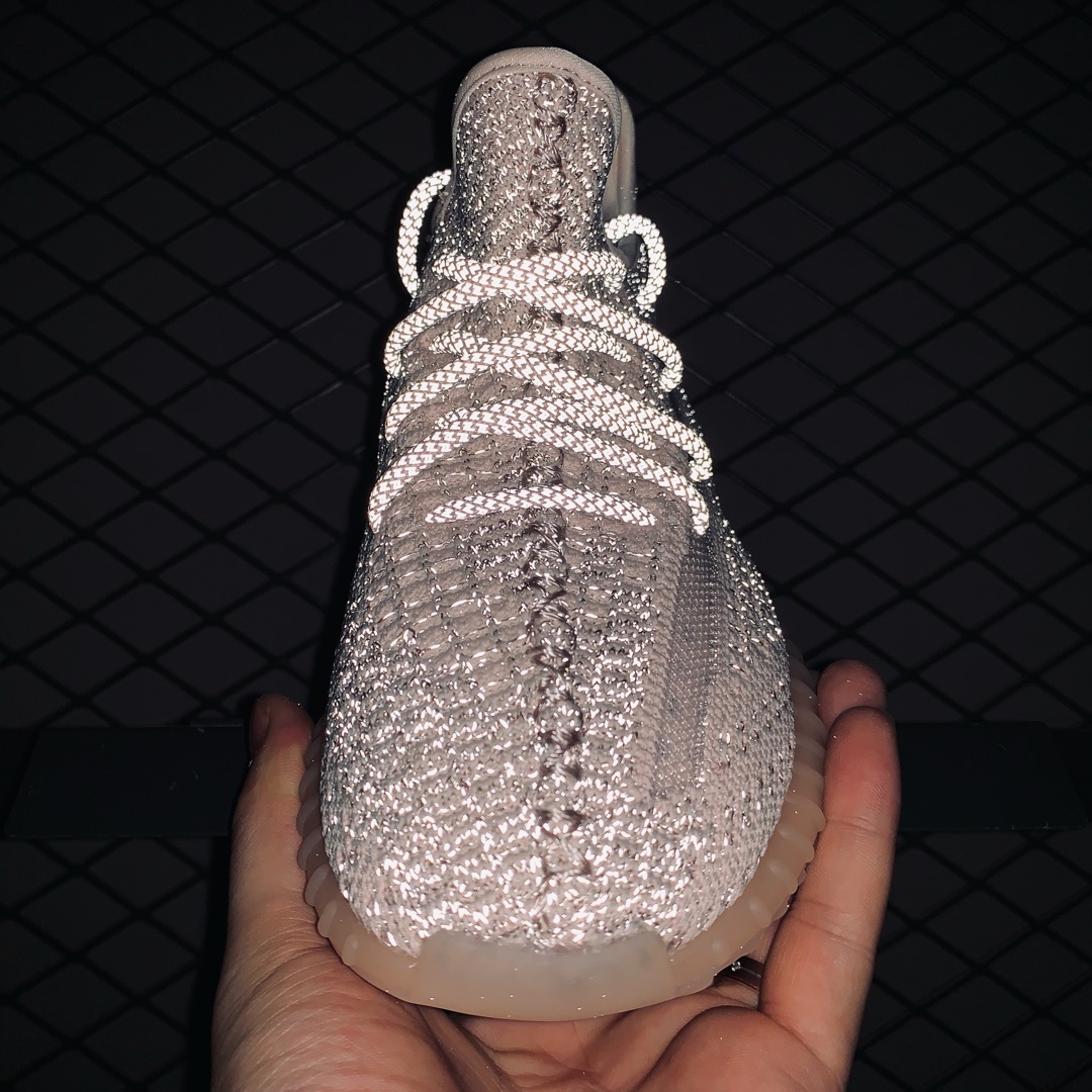 Mom Benefits AD Adidas Yeezy Boost 350V2 Yeezy FV5666 Pink Reflective 7