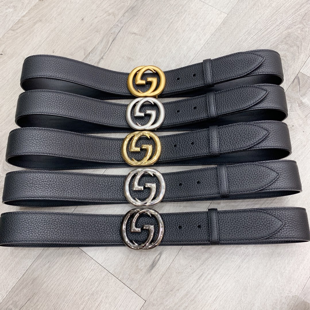 配全套包装盒Gucci古奇官网爆款正品规格原单品质进口头层togo荔枝纹手感极佳颗粒感40mm复古双G做