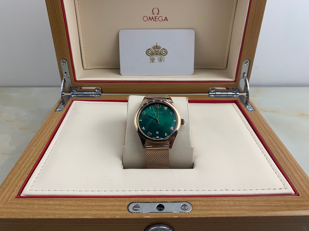 Gucci 皇家 古驰绿盘女款腕表