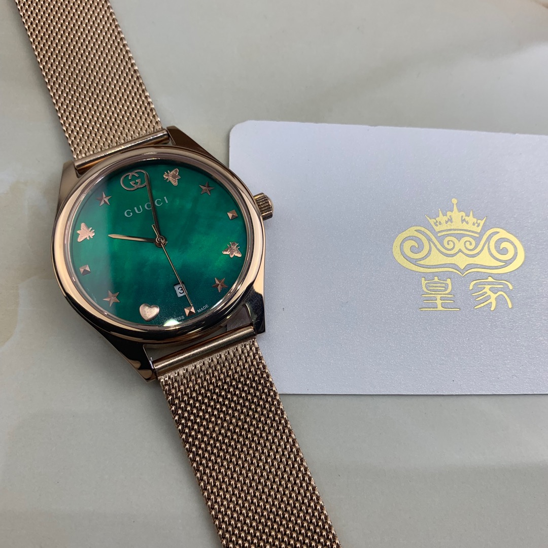 Gucci 皇家 古驰绿盘女款腕表