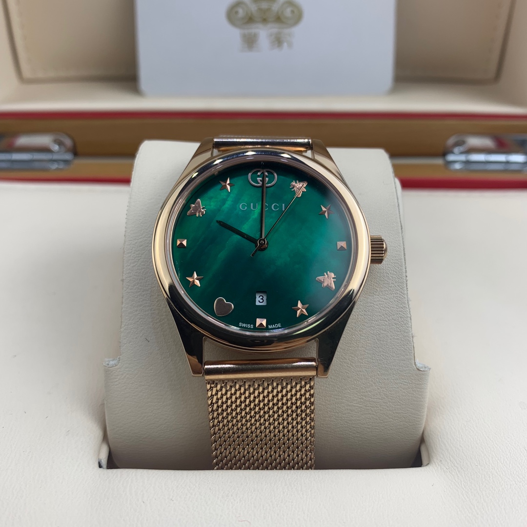 Gucci 皇家 古驰绿盘女款腕表