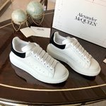 Highest quality replica
 Alexander McQueen Skateboard Shoes 2023 AAA Replica Customize
 White Women Men Cowhide Sheepskin Silk