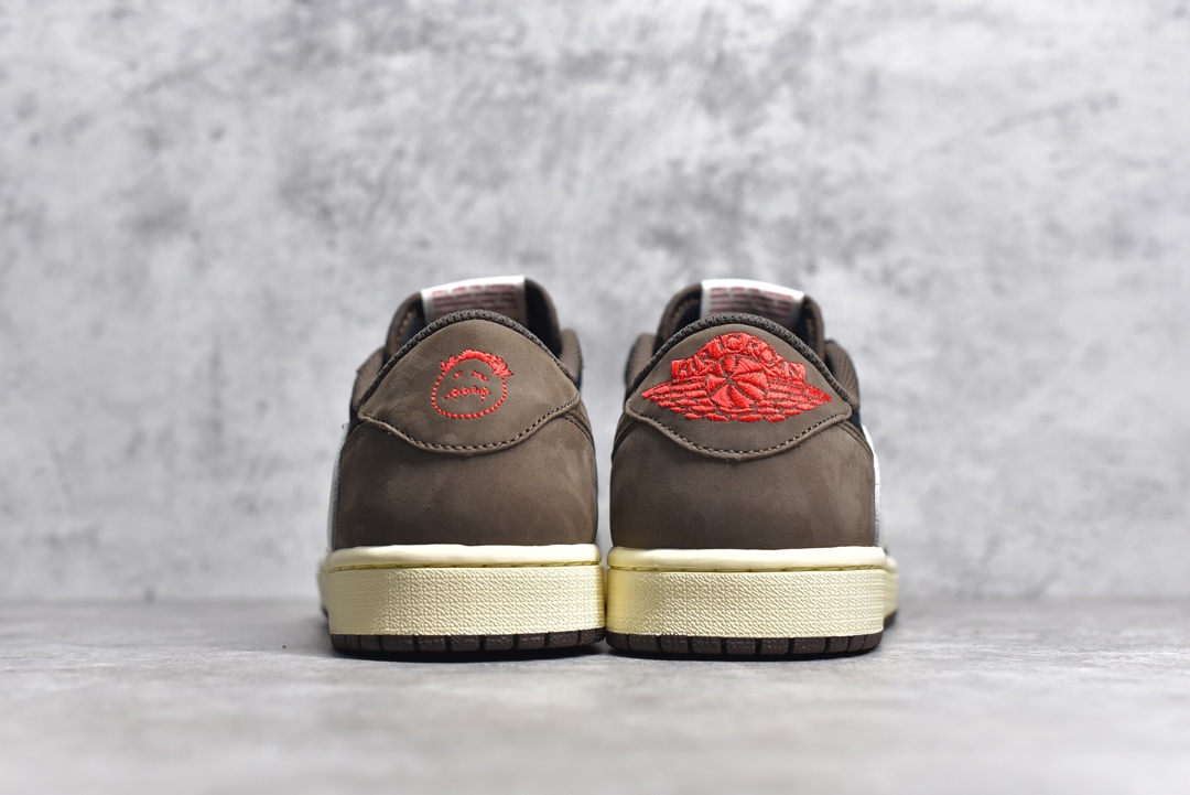 AJLow鬼脸倒钩尺码40-47.5总裁PK版出品-TravisScottxAirJordan1Low鬼