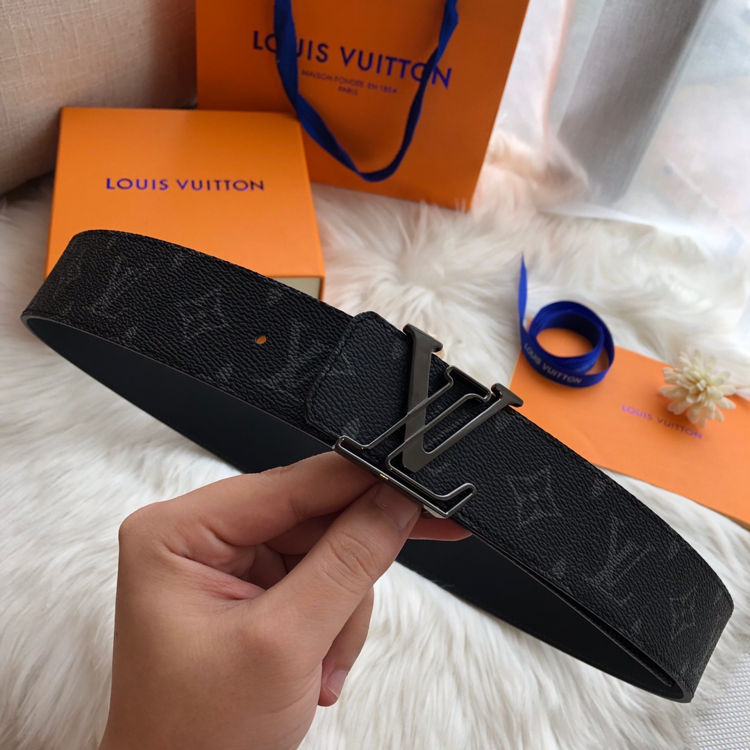 LV Style Leather Men's Belts Lookbook Reference image 1