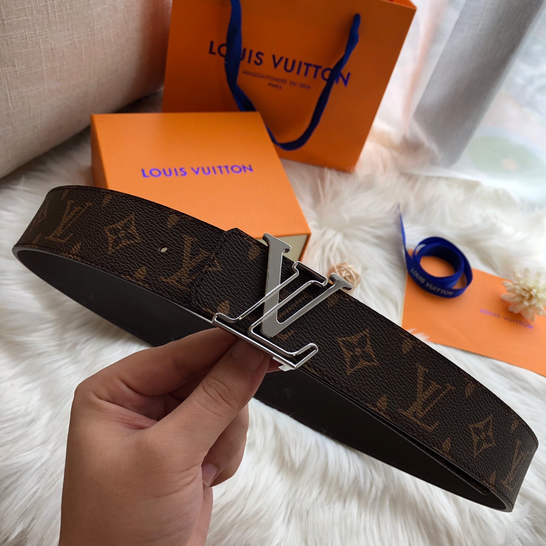 LV Style Leather Men's Belts Lookbook Reference image 1