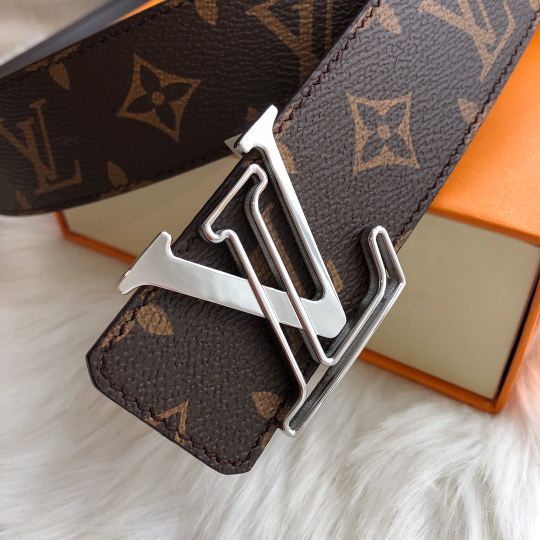 LV Style Leather Men's Belts Lookbook Reference image 2