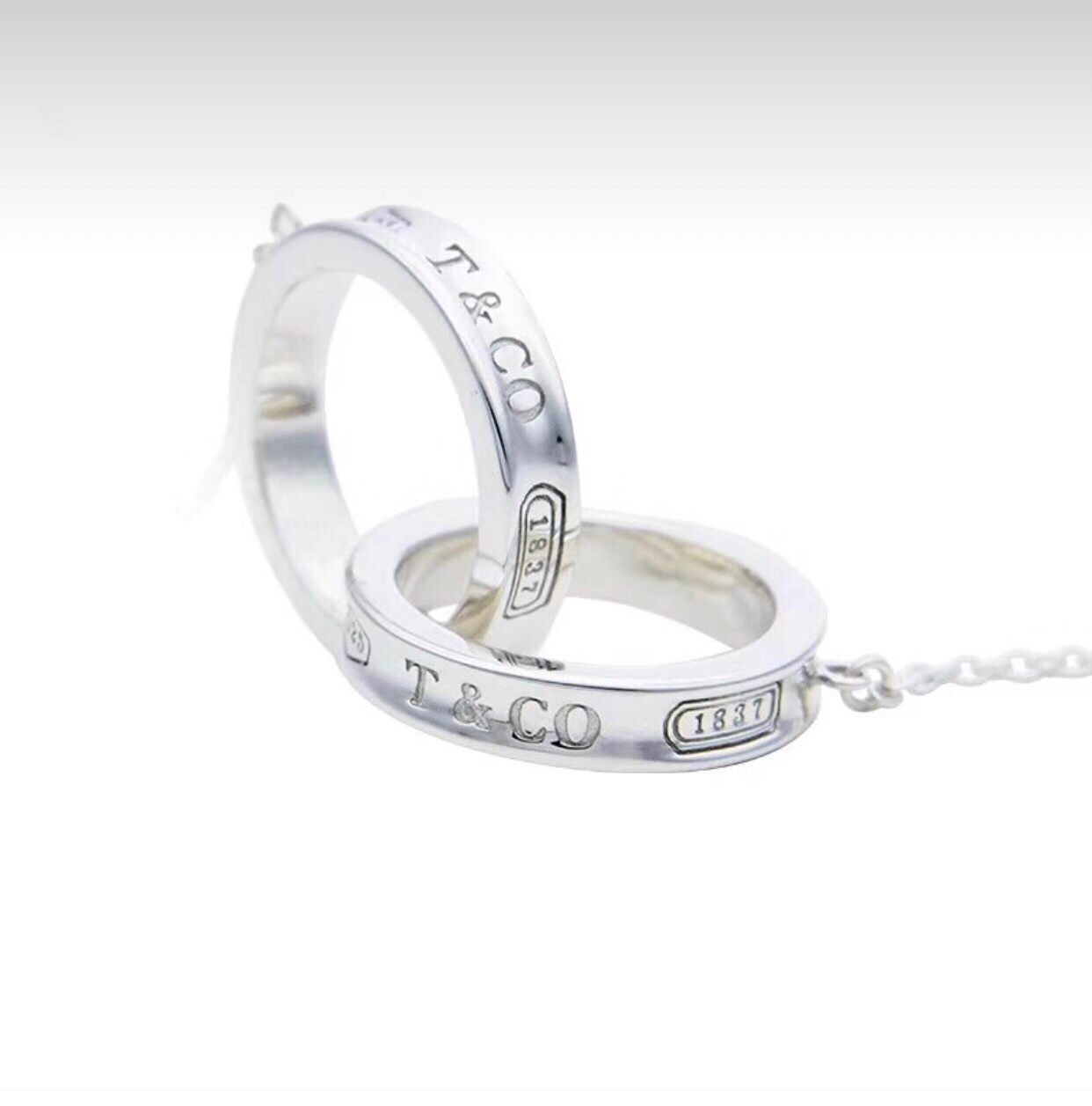 Tiffany & Co. Tiff*ny&Co. 1837 双环扣锁骨项链