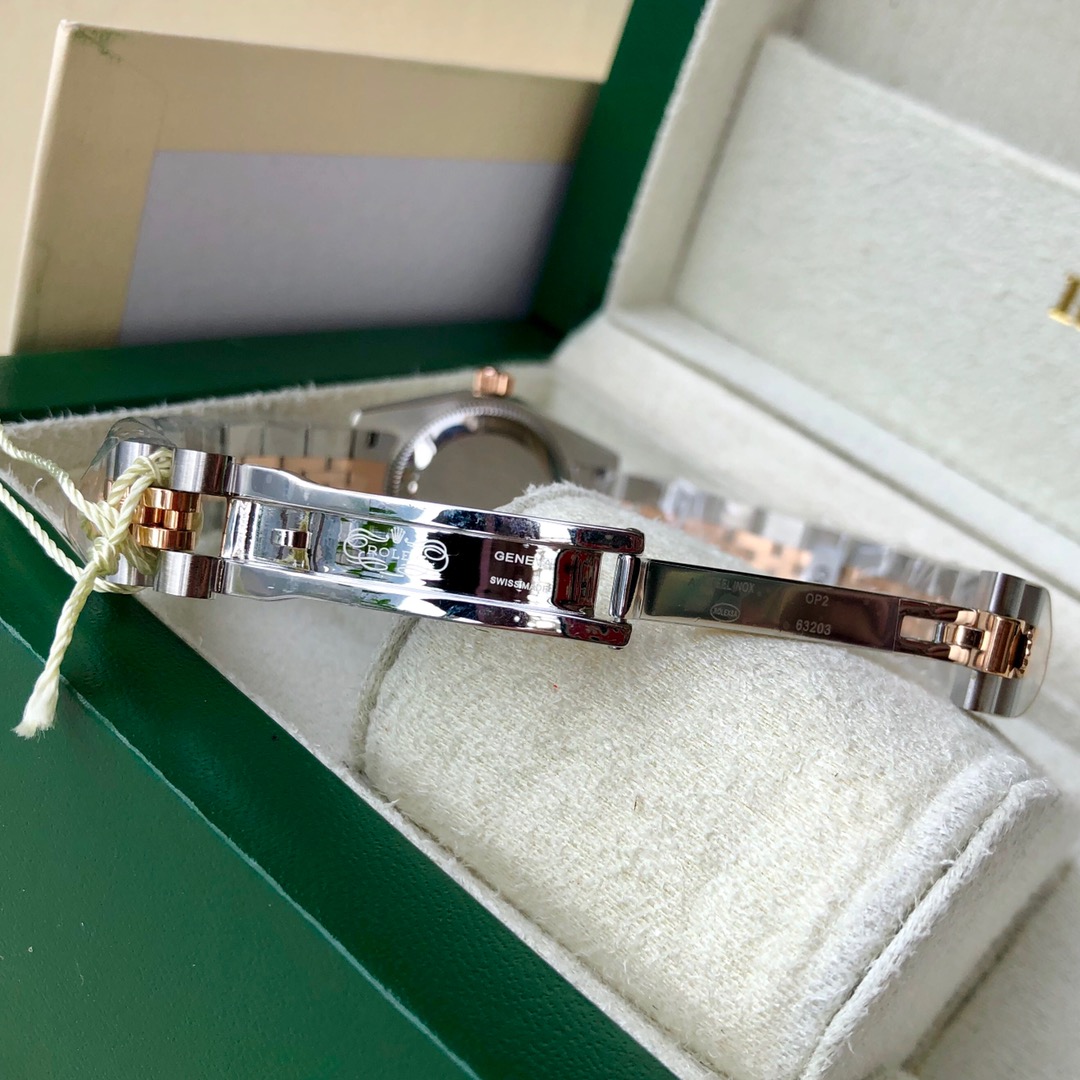 Rolex 劳力士女士日志型白盘镶钻 可以拆机验货瑞士进口机芯ETA2671 走时非常稳定定