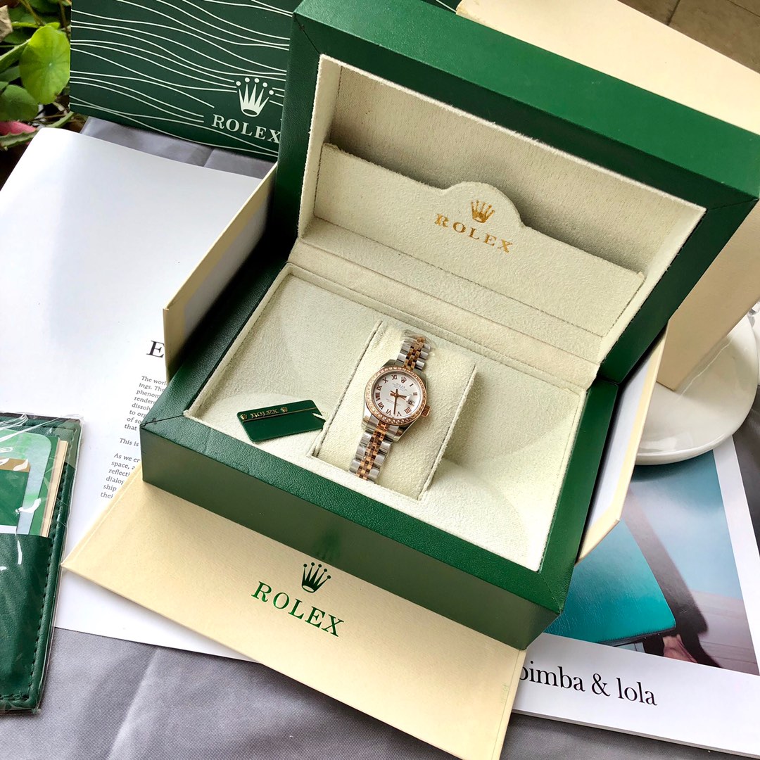 Rolex 劳力士女士日志型白盘镶钻 可以拆机验货瑞士进口机芯ETA2671 走时非常稳定定