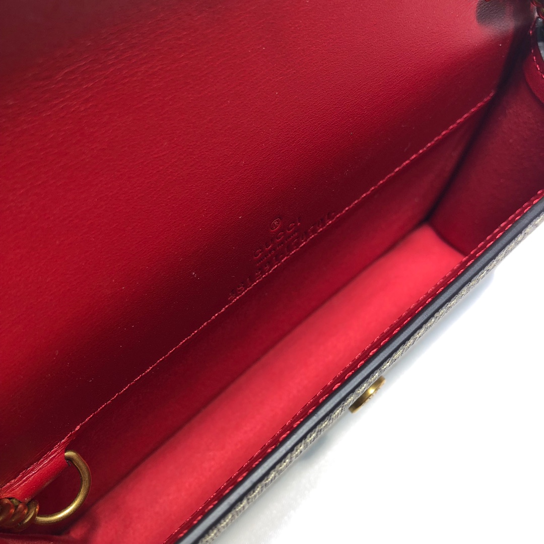 GUCCI古驰GG帆布饰樱桃肩背包481291