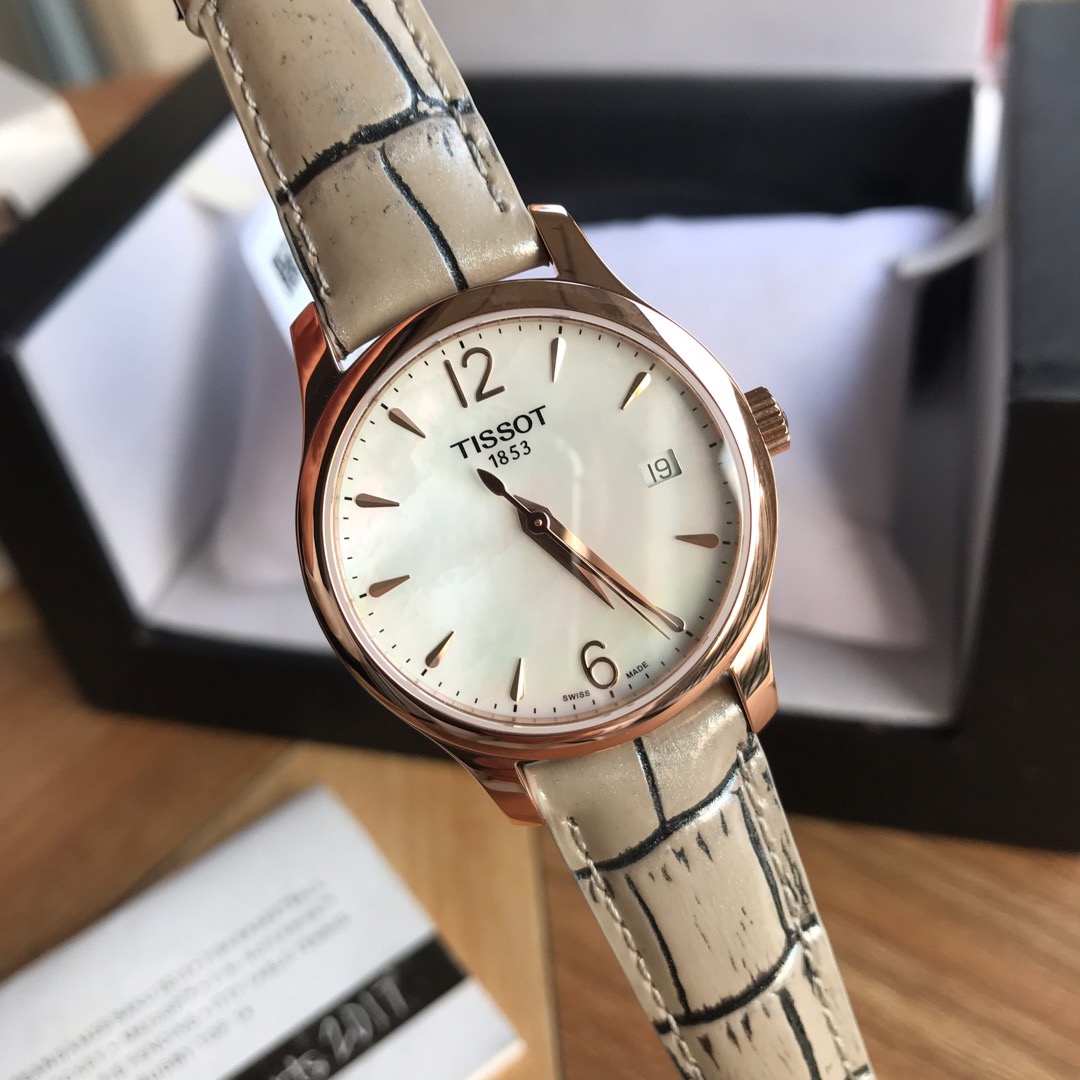 Unknown original Tissot 全原天梭 T063俊雅系列 简约百搭女表 原装瑞士ETA石英机芯