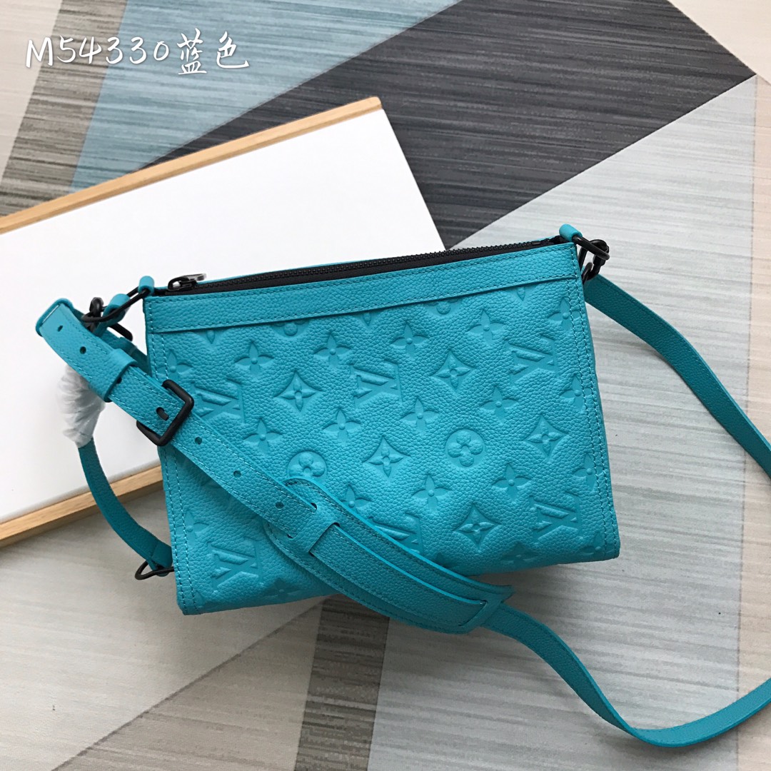 Louis Vuitton Handbags Crossbody & Shoulder Bags Replcia Cheap From China
 Black Blue Pink Unisex Empreinte​ Cowhide Fashion Casual M54330