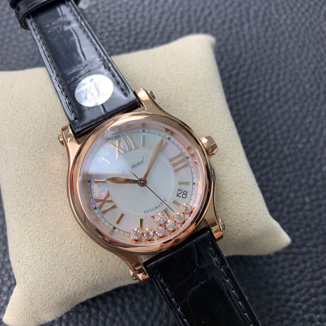 [Chopard Watches]YF Happy Diamond Series Rose Gold