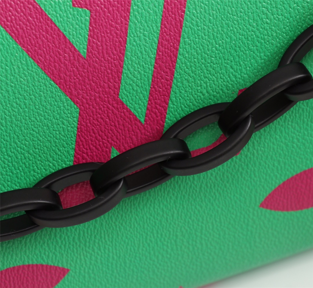 Louis Vuitton Green and Pink Monogram 25x20x5cm shoulder everyday