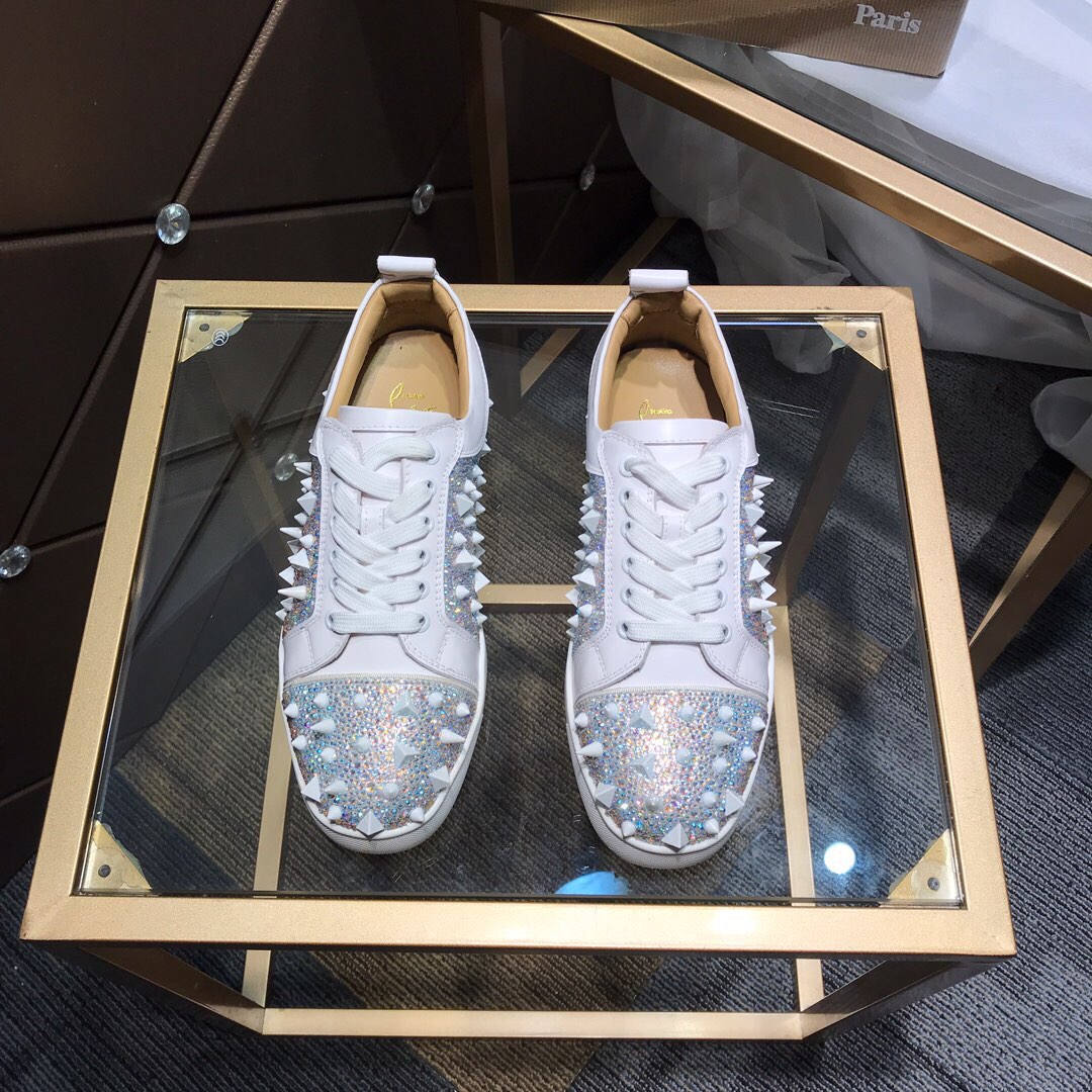 Christian Louboutin Knockoff
 Skateboard Shoes Red Genuine Leather TPU Casual