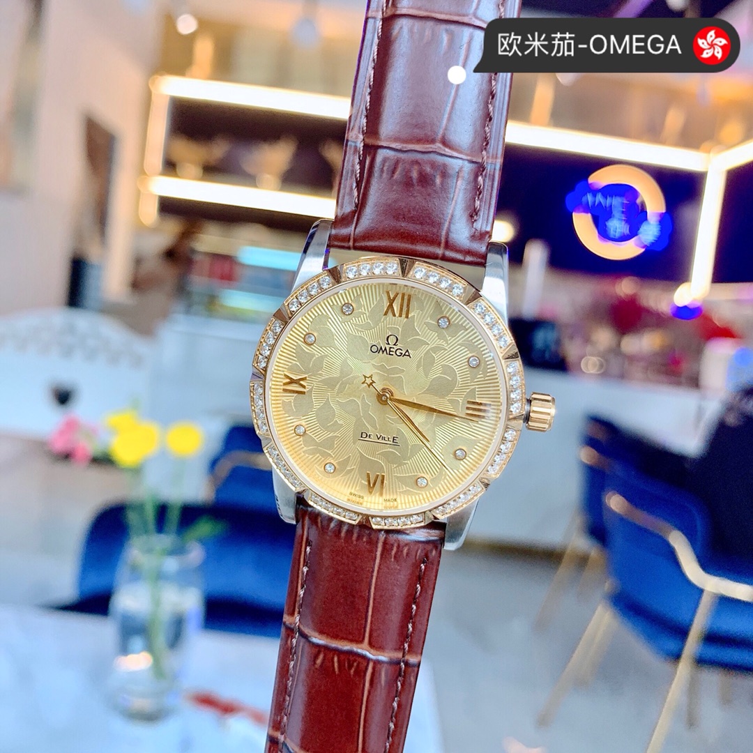 Omega 2019新款，送情人 送老婆 最佳首选，蓝宝石防刮镜面 直径：34mmx10mm‼ 请认准YQ出品