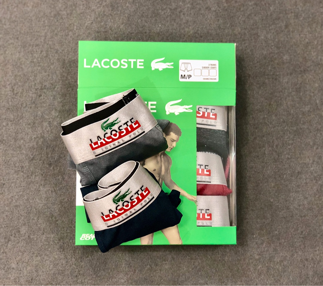 新品LACOSTE鳄鱼经典款男士内裤