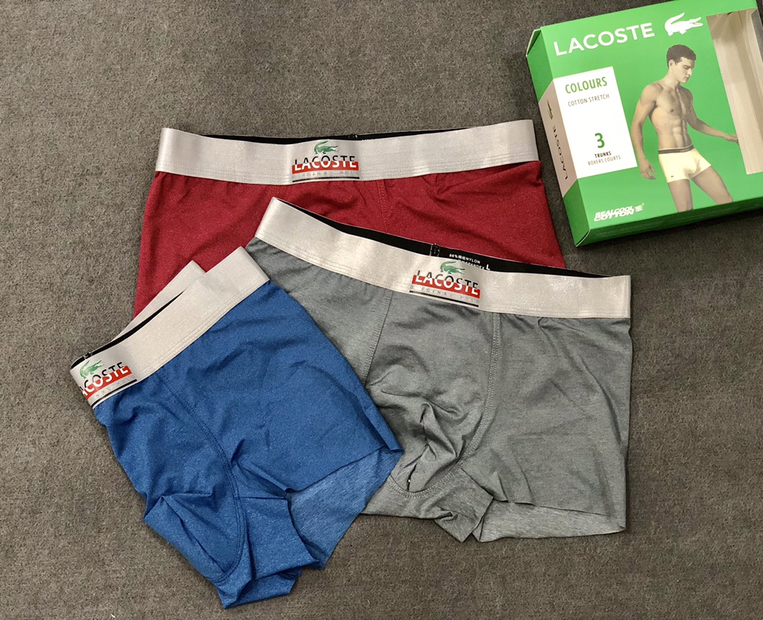 新品LACOSTE鳄鱼经典款男士内裤