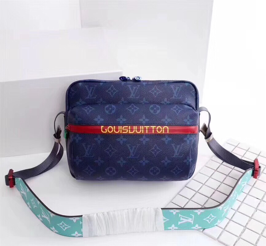 Louis Vuitton Messenger Bags Weave Canvas Fabric Sweatpants M43843