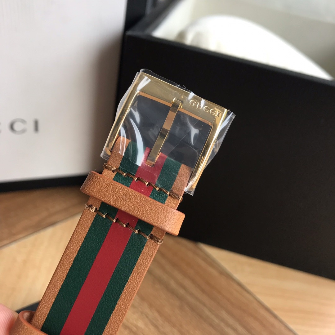 Gucci 古驰G-TIMELESSGucci系列皮带款 中性表款 ～38mm表径 防眩目蓝宝石玻璃、316精钢表壳