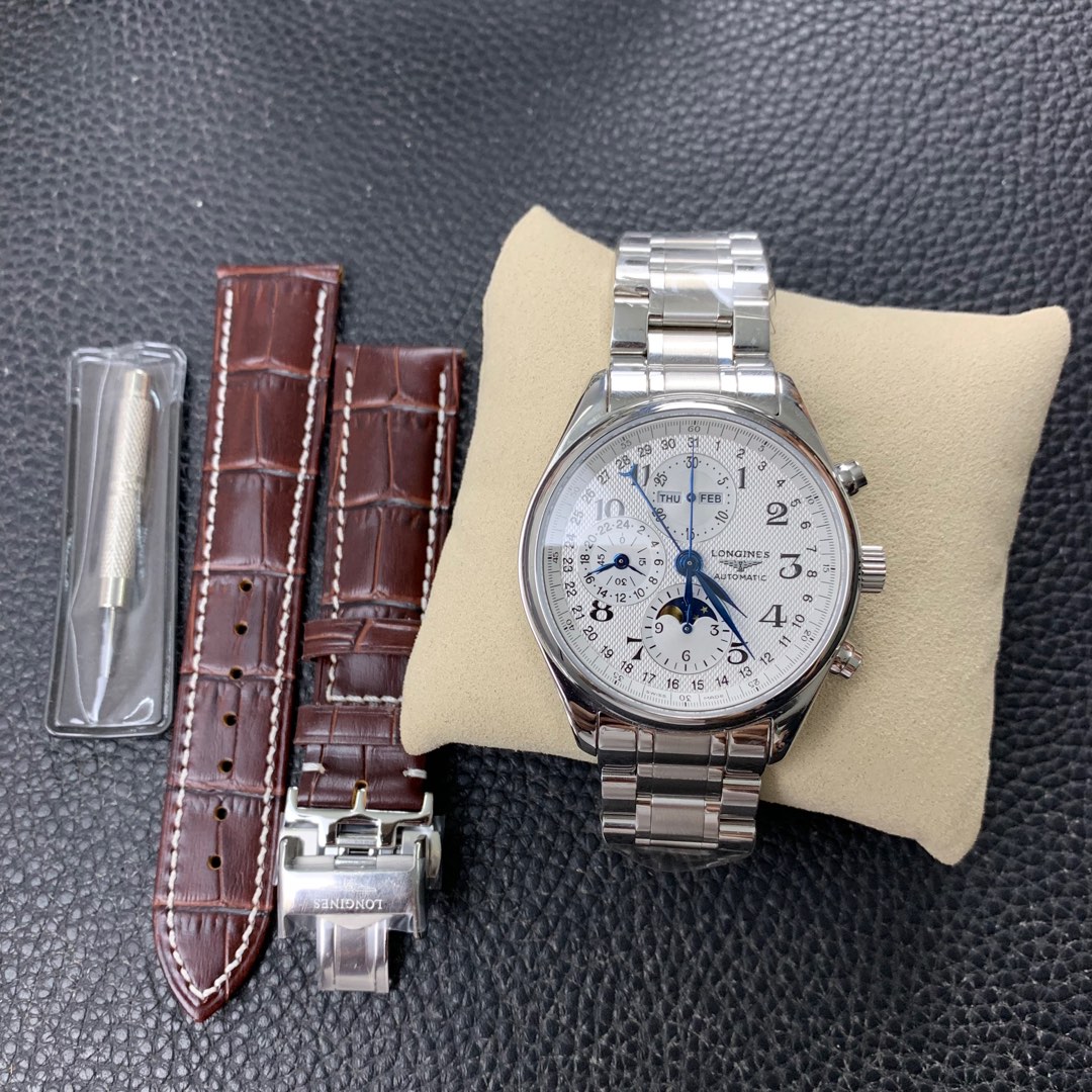 [LONGINES Watches]GS Master Series 8-pin multifunctional 7751 movement