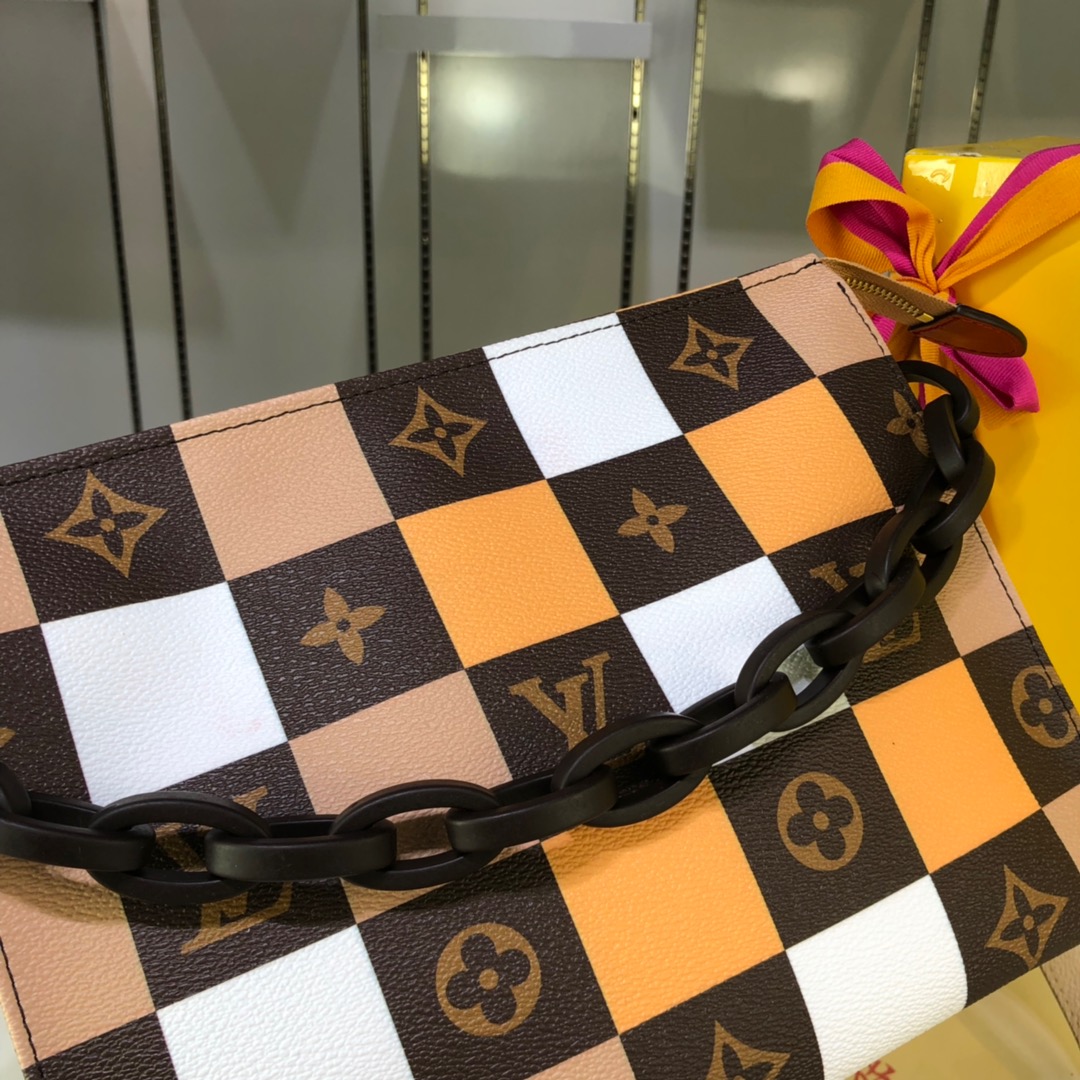 Louis Vuitton Damier checkerboard multicolor 25x20x5cm shoulder everyday
