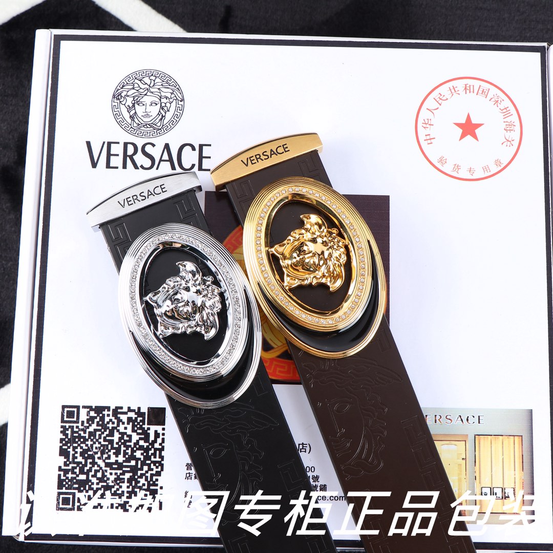 范思哲.Ver…sace 美人头 24k钢扣 镶钻工艺专柜同等质量