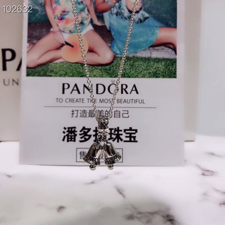 NO:101120,Pandora bell hanging necklace material s925 silver, Pandora necklace, necklace19860909潘多拉铃铛吊件项链 材质s925银,潘多拉项链,necklace,Jewelry