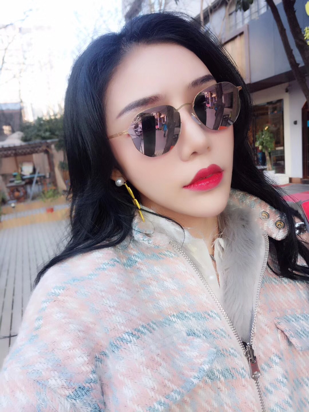 Dior Sunglasses Women Nylon Casual