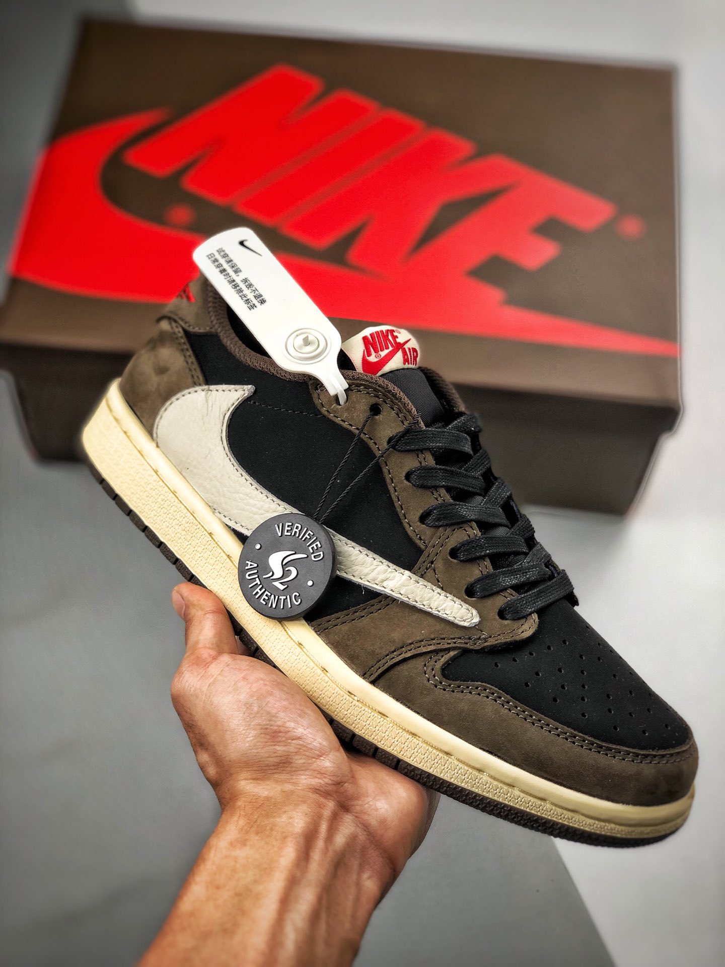 Apoyo contra reembolso, línea de producción S2 puro original, fotos reales de envío💯 Travis Scott x Air Jordan 1 Low A…