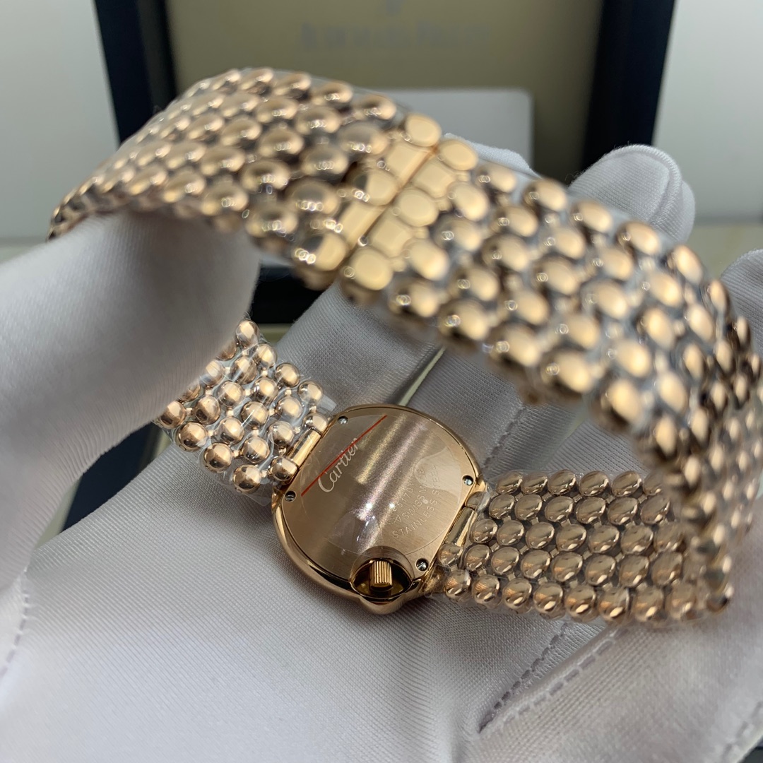 Cartier 皇家 卡地亚白气球全玫瑰金女表腕表