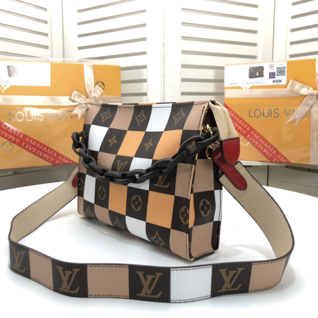 Louis Vuitton Monogram checkered multicolor W25H20D5 crossbody everyday