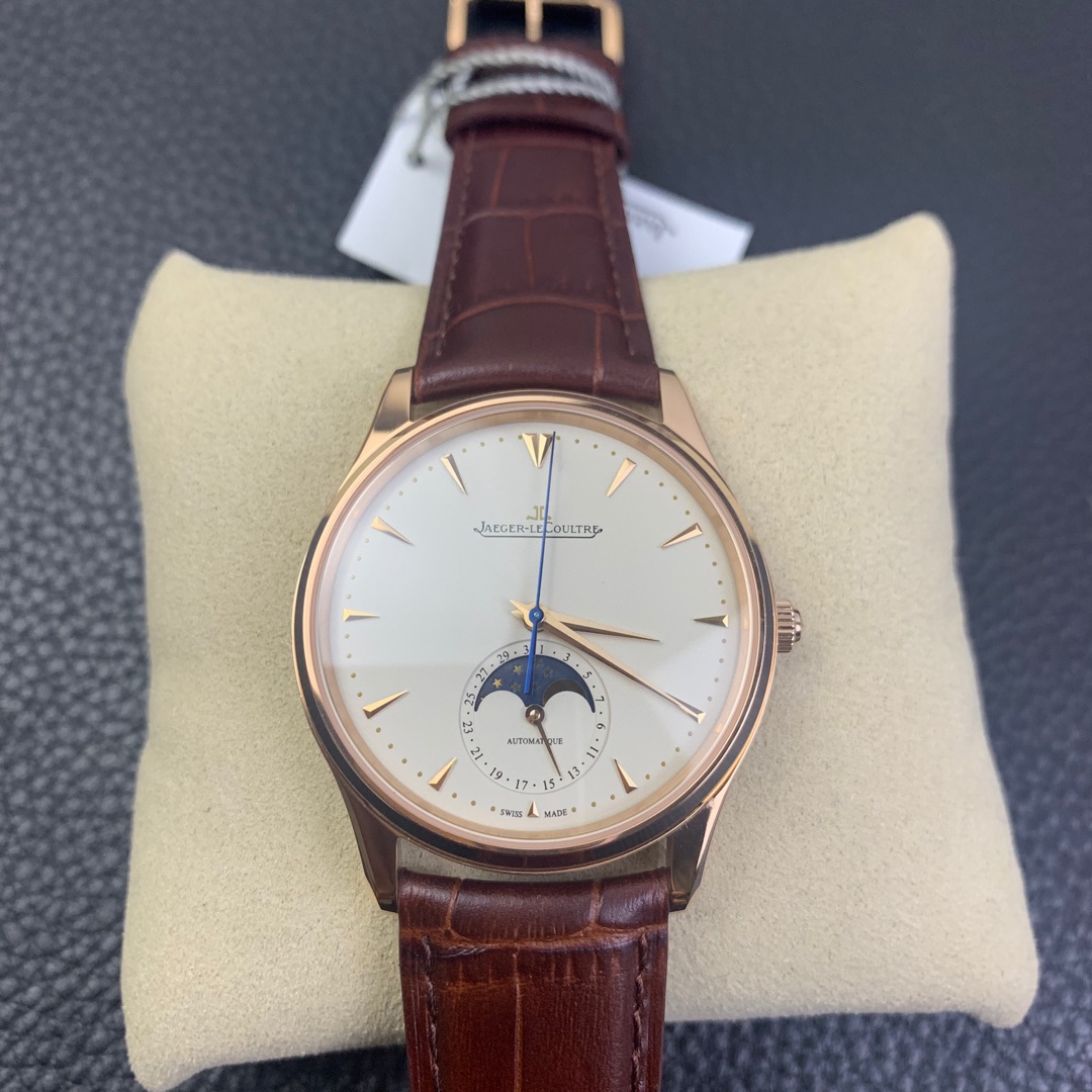 [JAEGER - LECOULTRE Watches]ZF Moon Phase Master Rose Gold White Surface