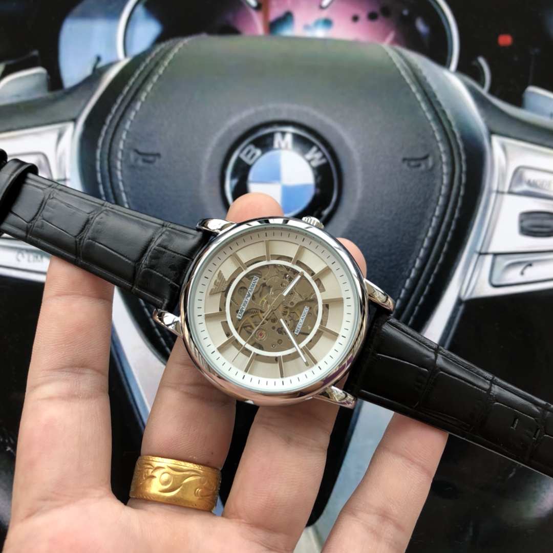 💰💰💰皮115，钢125🔛 阿玛尼
品牌：EMPORIOARMANI/阿玛尼
型号：AR60006
机芯类型：自动机械
手表种类：男表
表盘形状：圆形
镜面材质：矿物质强化玻璃
表带材质：精钢，/真小牛皮表带
表盘直径：43mm
表盘厚度：13mm