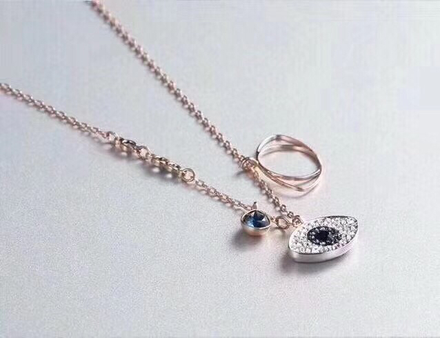 Swarovski 恶魔之眼锁骨项链，你说你见过的一切美好都不几我瞳孔中的璀璨” 恶魔之眼寓意吞噬一切不