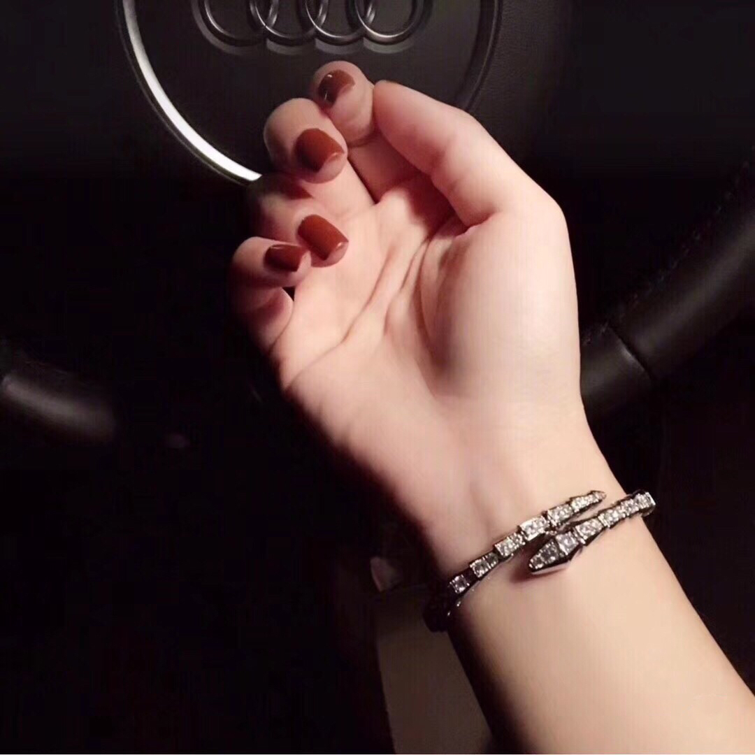 Bvlgari BVLGARI 《宝格丽》蛇镯、级定制 K金工艺 做工精湛 高端定制 同 一样 手镯有弹性、可以略调大小
