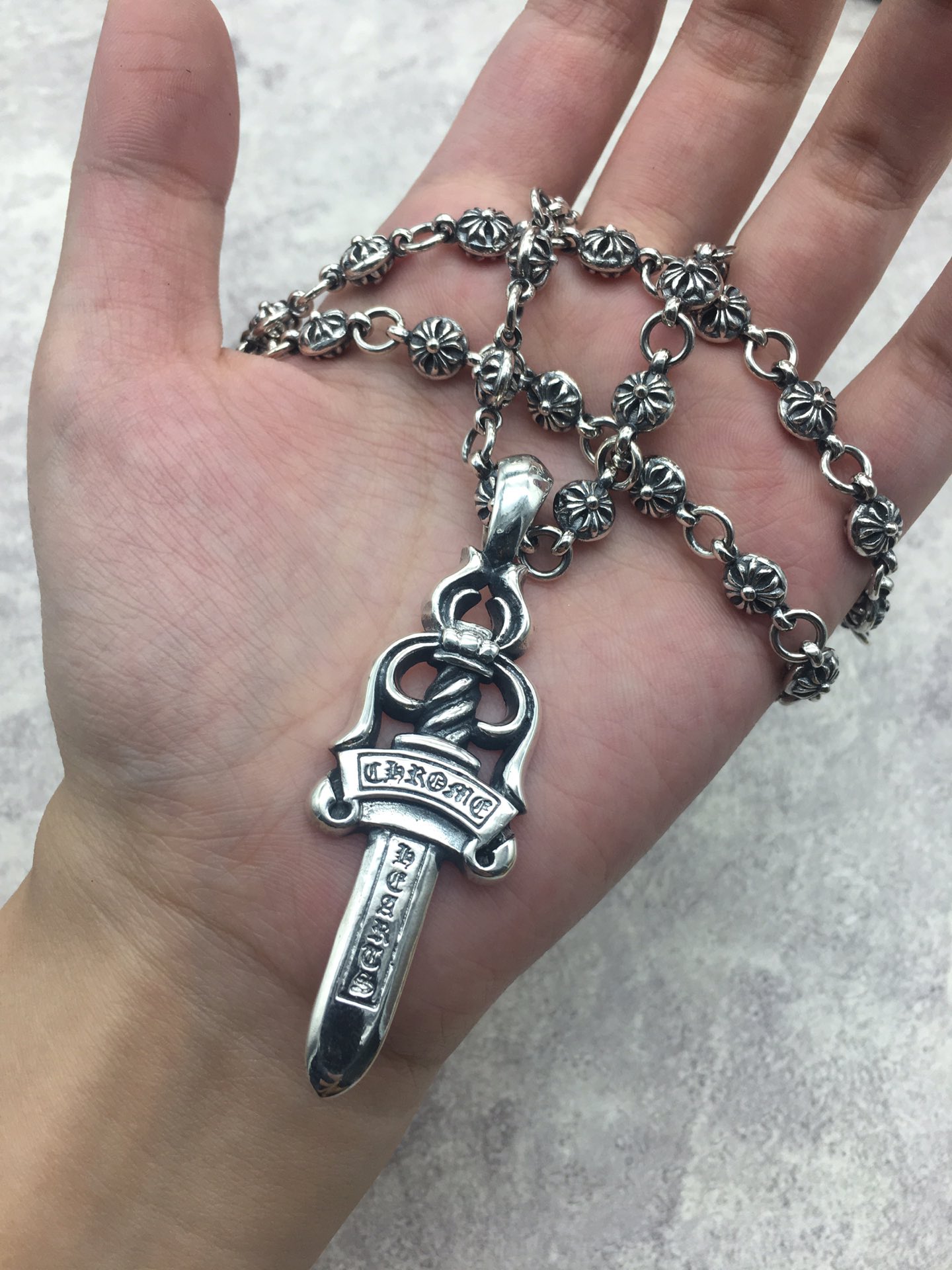Chrome Hearts Hearts 克罗心个性圣剑套链，造型搭配神器