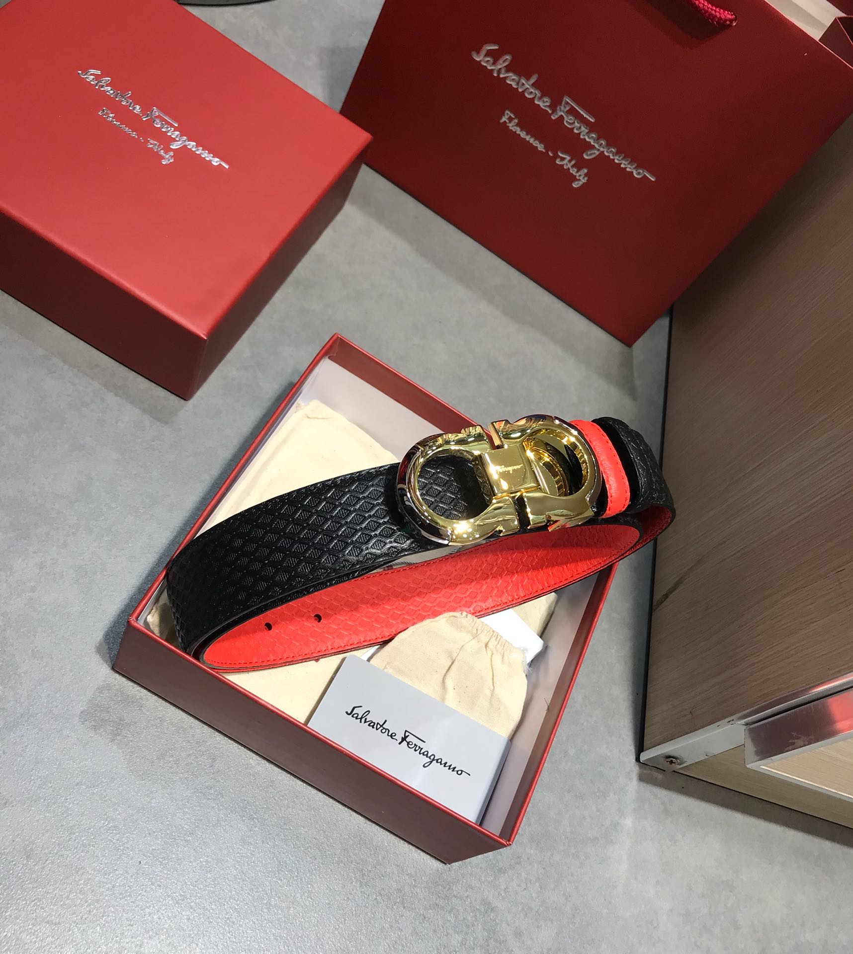 菲拉格慕 Ferragamo 高定典藏奢华工坊高定皮带腰带配饰 #36334888 2