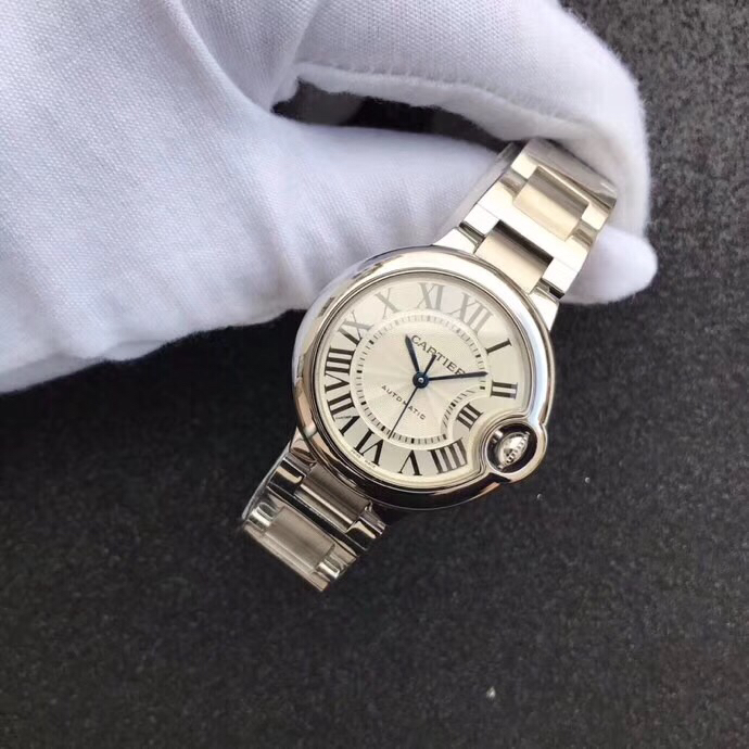 Cartier 台湾厂最新升级版 蓝气球 男款42mm 女款33mm-市面 镜面同步ZP蓝宝石鱼眼效果
