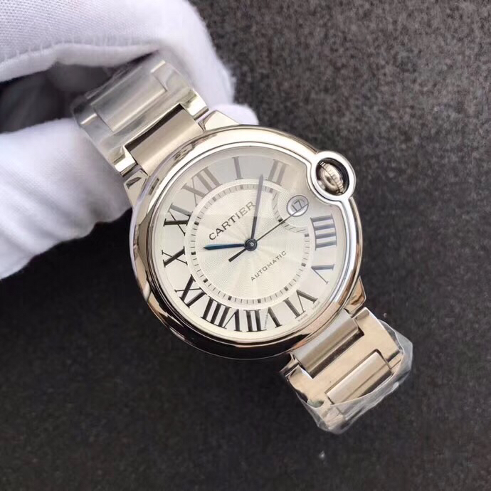 Cartier 台湾厂最新升级版 蓝气球 男款42mm 女款33mm-市面 镜面同步ZP蓝宝石鱼眼效果