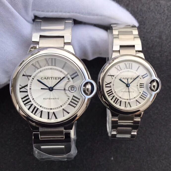Cartier 台湾厂最新升级版 蓝气球 男款42mm 女款33mm-市面 镜面同步ZP蓝宝石鱼眼效果