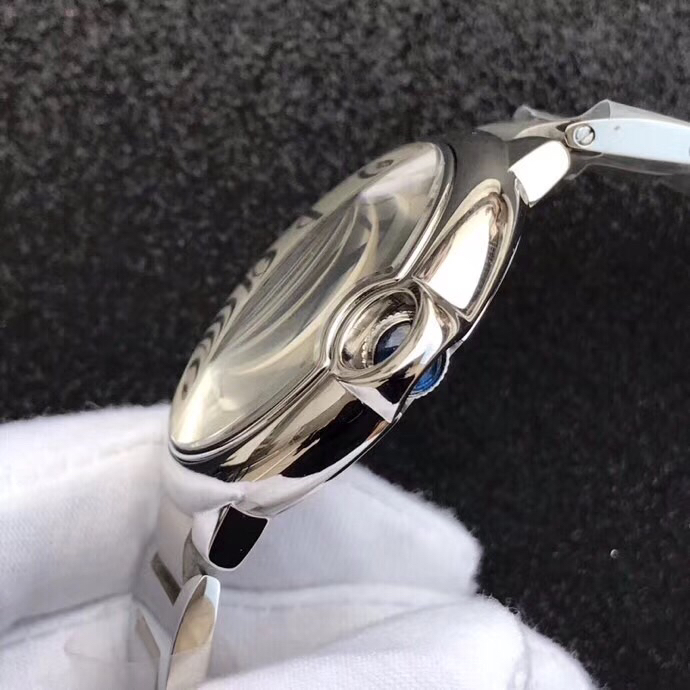 Cartier 台湾厂最新升级版 蓝气球 男款42mm 女款33mm-市面 镜面同步ZP蓝宝石鱼眼效果