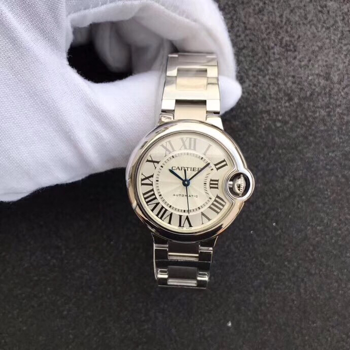 Cartier 台湾厂最新升级版 蓝气球 男款42mm 女款33mm-市面 镜面同步ZP蓝宝石鱼眼效果