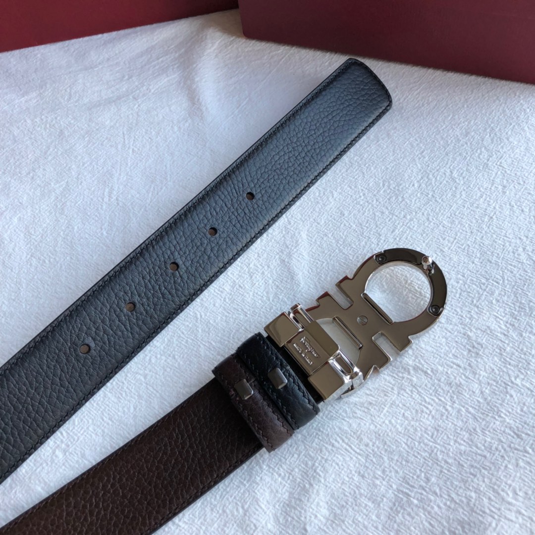 Ferragamo菲拉格慕   Gancini扣饰男士3.5cm腰带